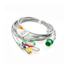 4.0mm Diameter Spacelabs Ecg Cable , 3/5Lead 17pin Ecg Cable With Lead Wire