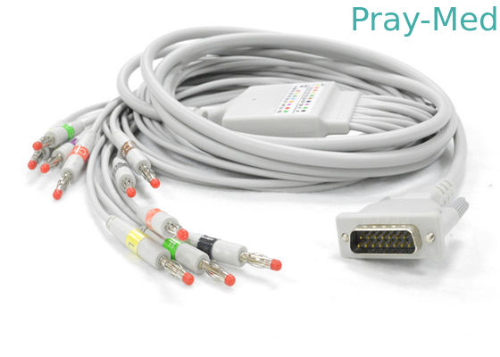 satın al Schiller AT1 / 2 EKG Uzun Vidalı Kablo DB 15 PIN Konnektör 5.0mm Çapraz Çevrimiçi üretim