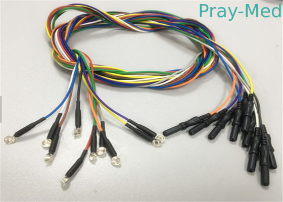 satın al Tıbbi Tek EEG Kabloları Altın Kaplama Gümüş 10mm EEG Disk Elektrot Kapağı Çevrimiçi üretim