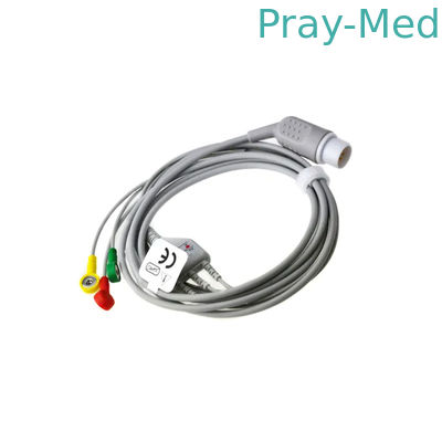 satın al 3,6 m Yetişkin Pediatrik AHA IEC EKG Hasta Kablosu HP için 8 Pin Çevrimiçi üretim