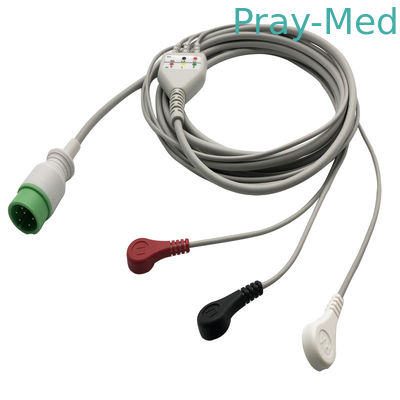satın al Snap / Clip için Zoncare Hwatime 3.6m TPU 6pin Ekg Kabloları ve leadwire Çevrimiçi üretim