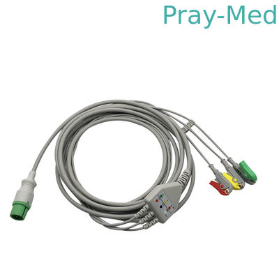satın al MEK Direct Connect 3/5 Uçlu Ekg Kablo Klipsi IEC/AHA 6-pin Konnektör, Çevrimiçi üretim