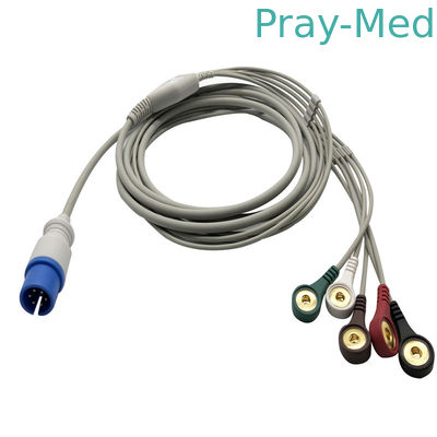 satın al 5 Pinch Snap End ile 6pin MEK Physio Control Ekg Kablosu açar Çevrimiçi üretim