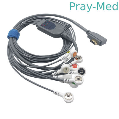 satın al Akıllı Holter Kayıt Sistemi için EKG 10 Kurşun 1.1m Ekg Telleri HDMI konektörü Çevrimiçi üretim