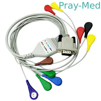 satın al Shidaishuma 15 Pin uzunluğu 0.9m Holter EKG Kablosu 10 Uçlu Snap ile Çevrimiçi üretim