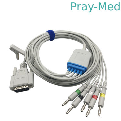 satın al Yetişkin Pediatrik Mindray EKG Kablosu 5 Muz pinnd ile 15 Pin Talepleri Çevrimiçi üretim