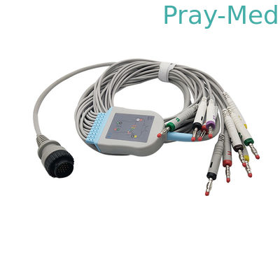 satın al Kanz PC - 103/104 EKG Kablosu 16 Pin Konnektörü Gri Renkli TPU Malzemesi Çevrimiçi üretim