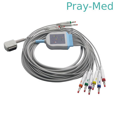 satın al Kenz 108/109 EKG Kabloları ve Kurşun Telleri, Muzlu EKG Hasta Kablosu / din 3.0 Çevrimiçi üretim