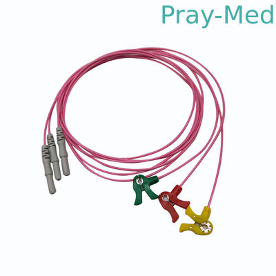 satın al 3Lead 5Lead Din Tipi IEC AHA EKG Hasta Kablosu TPU Kılıf Leadwire Çevrimiçi üretim