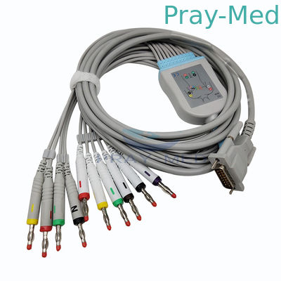 satın al Schiller AT3 / CS100 10 Kurşun EKG Kablosu Db 15 Pin Konektörü 5.0mm Çap Çevrimiçi üretim