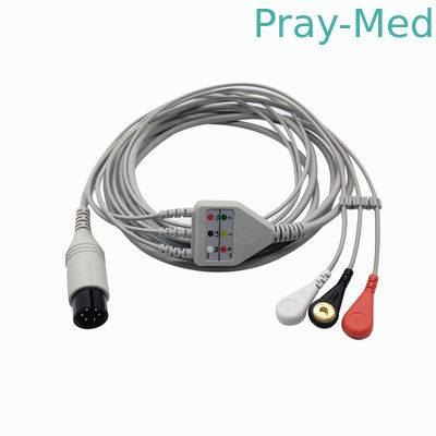 satın al Mindray / Goldway EKG Hasta Kablosu, Snap / Grabber'li 6 Pin Medikal Ekg Kablo Çevrimiçi üretim