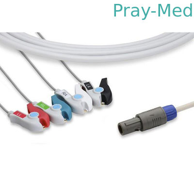 satın al Petas 4 Kurşun EKG Hasta Kablosu 6 Pin Kapmak / Sıkıştırmalı 0.7lb Ağırlık Çevrimiçi üretim