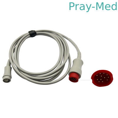 satın al Mindray 12pin - 4pin IBP Adaptör Kablosu 3m Gri Latekssiz TPU Ceketler Çevrimiçi üretim