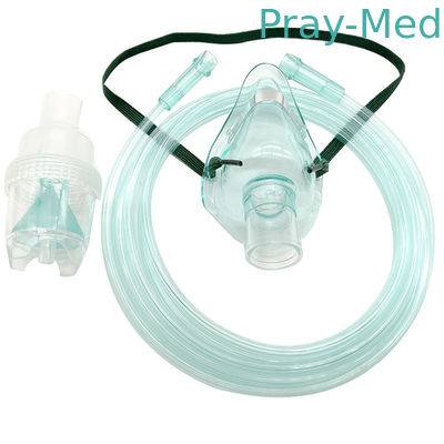 Oxyaider Pediatrik Nebulizatör Maskesi, Boru ve Hazneli Toksik Olmayan PVC Malzeme