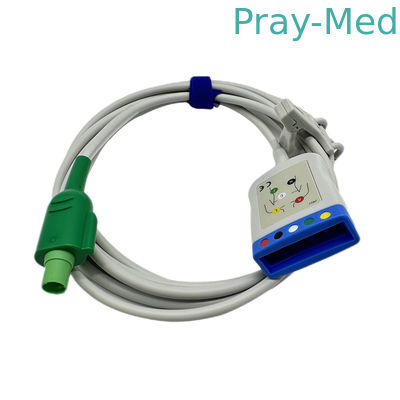 2,4 m 12PIN GE EKG Gövde Kablosu 3 veya 5 Kurşun TPU Kılıf malzemesi