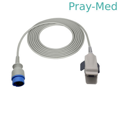 Uyumlu Biolight 9Pin Anyview için Tekrar Kullanılabilir Spo2 Sensörleri A8 / A5 / A6 / A3 Yuvarlak, 9 Pinli Bağlantı