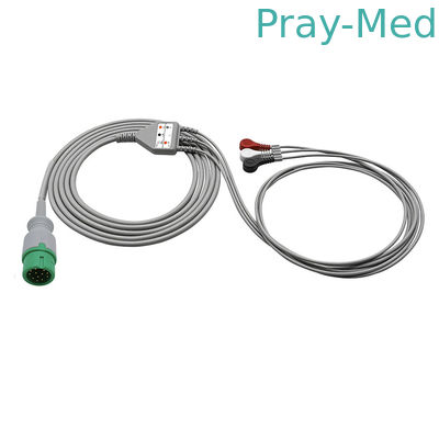 Comen 12pin uyumlu direk bağlantı EKG kablosu kurşun tellerle