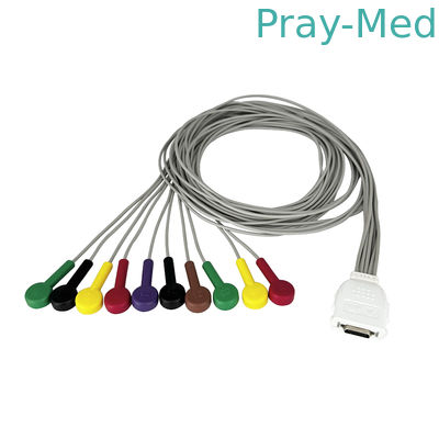 Biocare EKG Holter Kablosu 12 Kurşun Snap Connector IE10 1.1cm