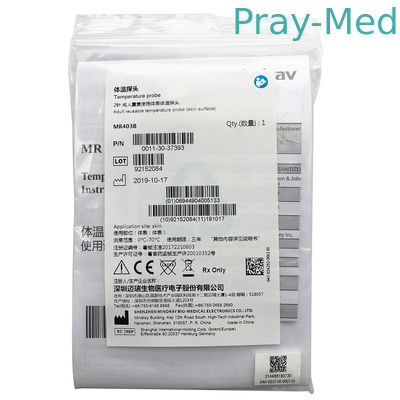 Orijinal Mindray 2 Pin Tekrar Kullanılabilir Deri Yüzey Sıcaklığı Sondu MR403B MR404B