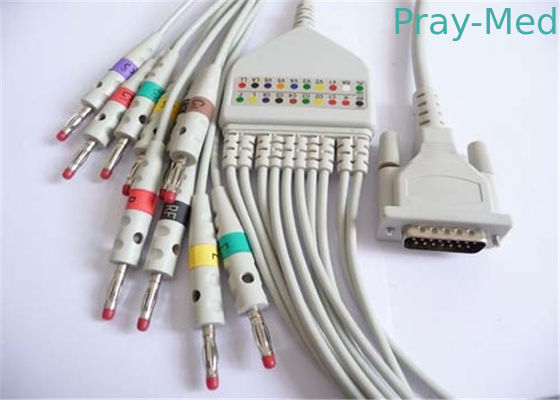 Uyumlu HP / HP Elektrokardiyografi Makinesi Kablo ve Kurşun Teller