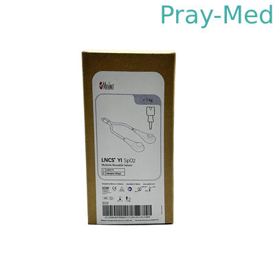 Tekrar kullanılabilir kısa Spo2 sensörü 2258 LNCS YI 9pin TPU ceket 1m 12 aylık garanti