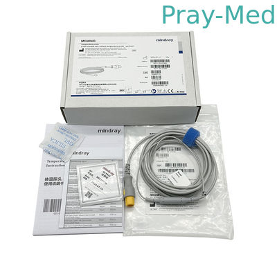 Mindray Pediatrik Yenidoğan Tekrardan Kullanılabilir Deri Sıcaklığı Sonda MR404B 3m/10ft Gri Kablo