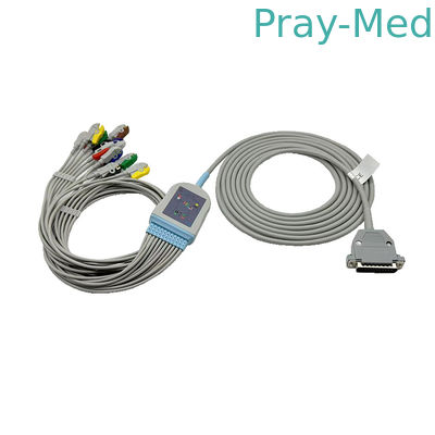 Mikrom bir parça 25 pin EKG Kablo 11 kurşunlı klip IEC