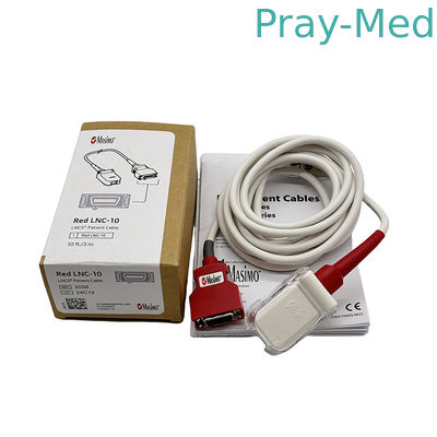 Orijinal SET 2056 Kırmızı LNC-10 SpO2 Hasta Uzantı Kablosu LNCS 9 Pin Kırmızı 20 Pin Bağlantısı