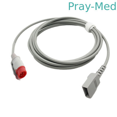 Biolight A8 4 Pin İnvaziv Kan Basıncı Kablo IBP Uzatma 2.7m Uzunluk