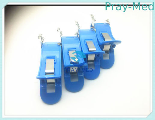 Medical Grade Yeniden Kullanılabilir EKG Elektrotları Agcl Metal Malzemesi 4 Adet / Set