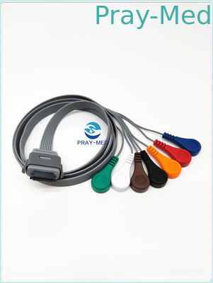 Biyomedikal BI9800 / BI9000 Holter Ekg Kablosu 7 Kurşun 26 Pin Edan ile Uyumlu