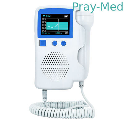 Klinik için ABS DC3.7V 3MHz Fetal Doppler Kalp Atışı Dedektörü
