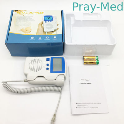 3MHz 210bpm Tıbbi Ekipman Şarj Edilebilir Pil El Fetal Doppler