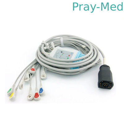 M ve E Serisi için Yetişkin 3m Zoll 10 Kurşun EKG EKG Kablosu 15 Pin