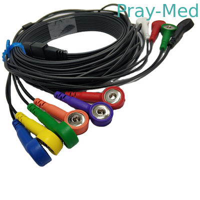 Schiller Ecg Holter Kablo Uyumlu MS-12 Mavi 10 Kurşun Geçmeli TPU Kılıf