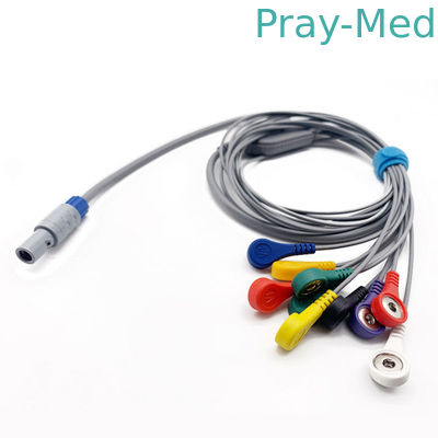 OEM ODM Biyomedikal 10 Uçlu 14 Pinli EKG Kablosu Uyumlu BI9000 AHA IEC