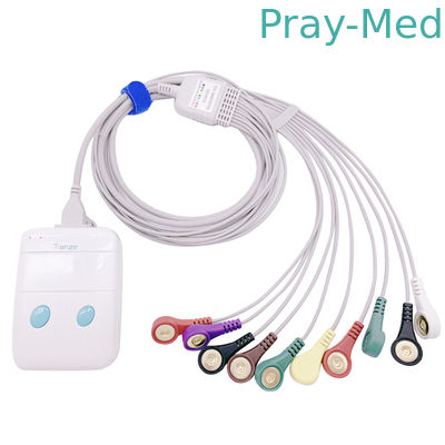TPU Kılıf 1.1m EKG Holter Kablosu Kaydedici ile Uyumlu 10 Kurşun