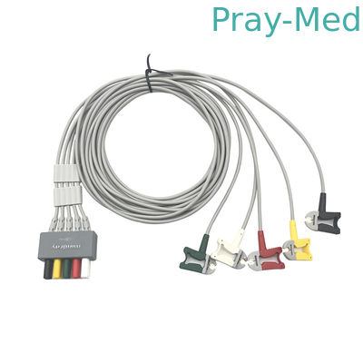 Orijinal Mindray EL6501B 5 Kurşunlu EKG Uç Telleri TPU Kılıfı AHA/IEC