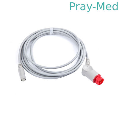 Mindray IBP Dönüştürücü Adaptör Kablosu TPU Malzeme 3.6M Uzunluk T5 / T8 Konnektör için